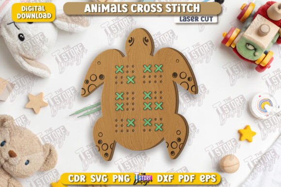 Bringing Montessori Learning to Life with the Cross Stitch Turtle Laser Cut CNC Design