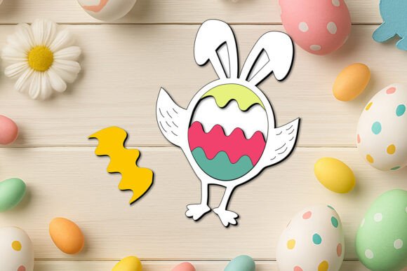 Chicken Wings Easter Puzzle SVG Kid Egg: A Creative Digital File for Crafting and Gifting