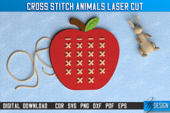 Creative Potential of Cross Stitch Apple Montessori Lacing