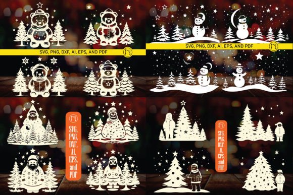 Cricut Christmas Snowman SVG Bundle