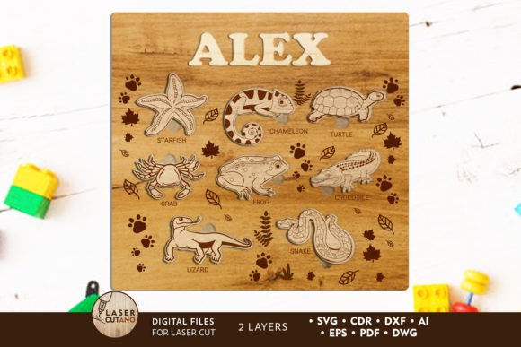 Custom Puzzle for Kids Layered Template