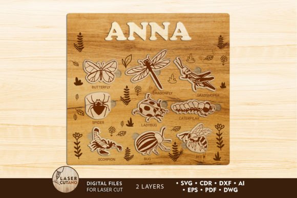 Custom Puzzle for Kids, Wooden Template