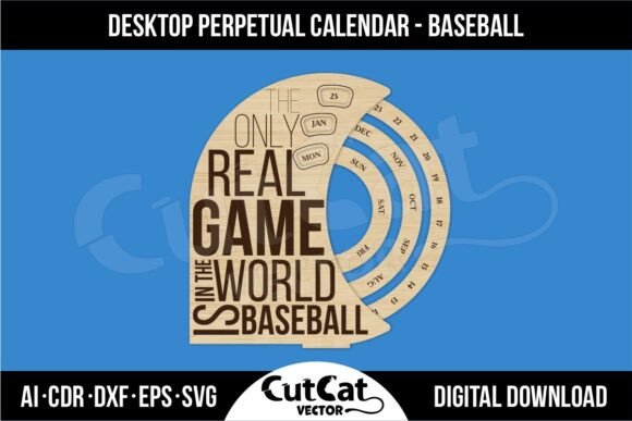 Desktop Perpetual Calendar Baseball Gift: A Timeless Tribute for Baseball Lovers