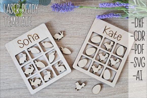 Easter Tic-Tac-Toe Laser Cut File: A Creative Holiday Project for All Ages