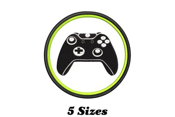 Enhance Your Creativity with a Playful Video Game Controller Embroidery Design