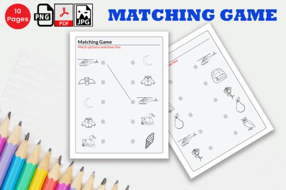 Enhancing Early Learning with Matching Game Kids Worksheets