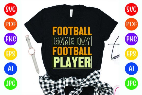Football Game Day Football Player Design: Elevating Your Fan Experience with Custom T-Shirt Graphics