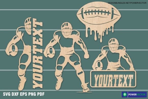 Football Player SVG & Sport Cut Files