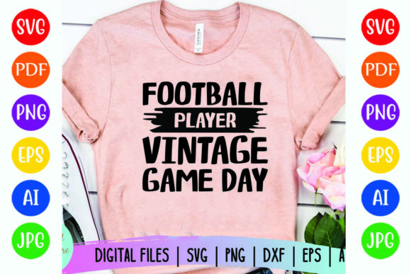 Football Player Vintage Game Day: Timeless Design for Modern Projects