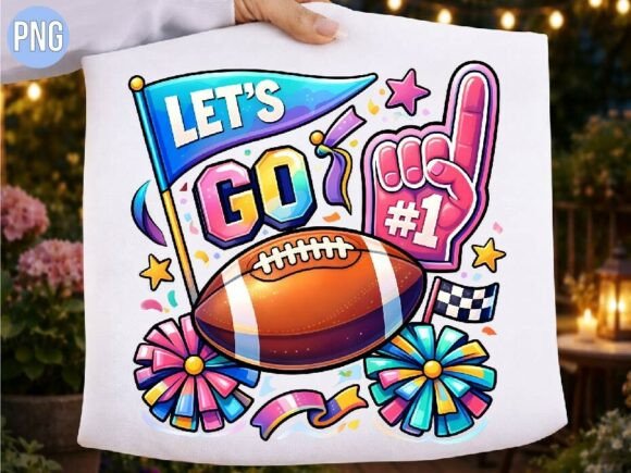 Game Day Football Sports T-Shirt PNG: Creative Asset for Print-on-Demand and DIY Projects