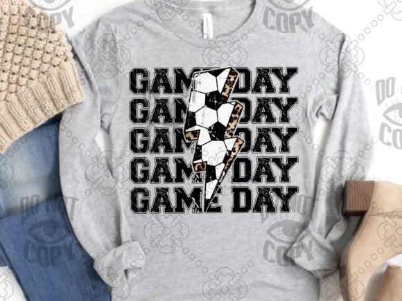 Game Day Soccer Lightening Png Grunge: A Unique Design Choice for Sports Enthusiasts