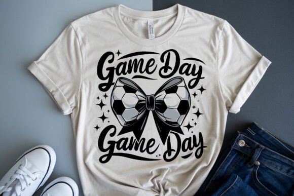 Game Day T-shirt SVG & Soccer T-shirt PNG Designs