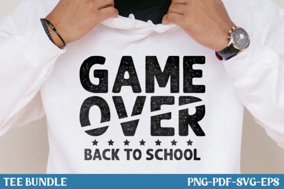 Game Over, Back to School T-Shirt Design: A Versatile Creative Asset for Educators and Entrepreneurs