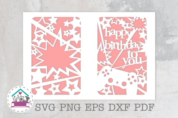 Gamer Birthday Card for Boy Papercut SVG