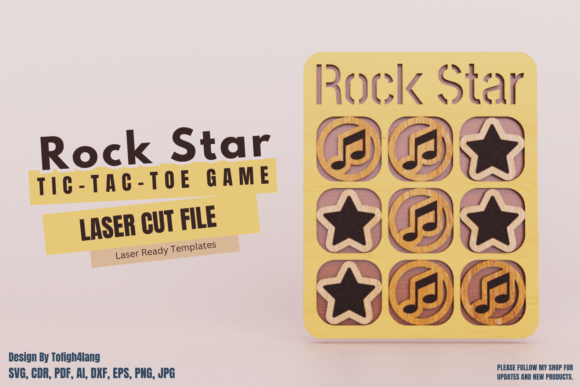 Rock Star Tic Tac Toe, SVG, Laser Cut: A Complete Guide to Custom Game Creations
