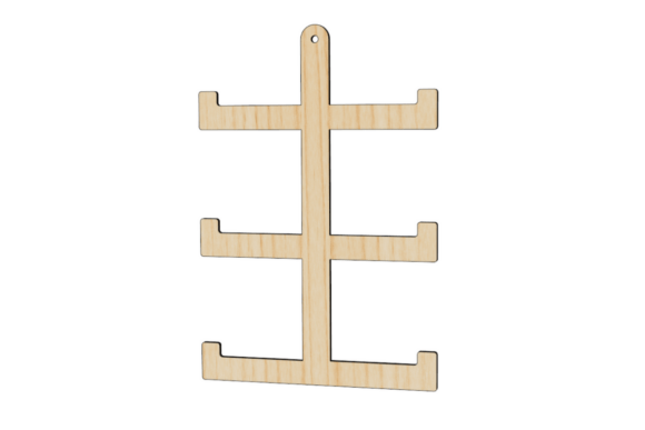 Scrunchie Wall Hanger Laser Cutting File – A Stylish Solution for Jewelry and Accessory Storage