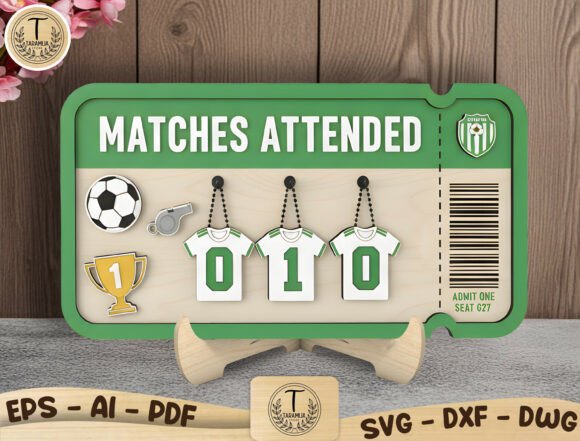 Soccer Match Tracker Sign SVG: A Modern Way to Celebrate Game-Day Memories