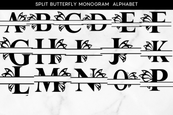 Split Butterfly Monogram Alphabet SVG: A Creative Guide