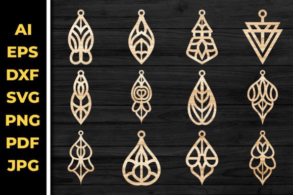 Unlock Your Creative Potential with the Earrings Jewelry Laser Cut Svg Bundle 68