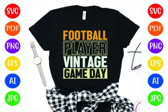 Vintage Football Player Game Day T-Shirt Design: The Ultimate Digital Download Guide