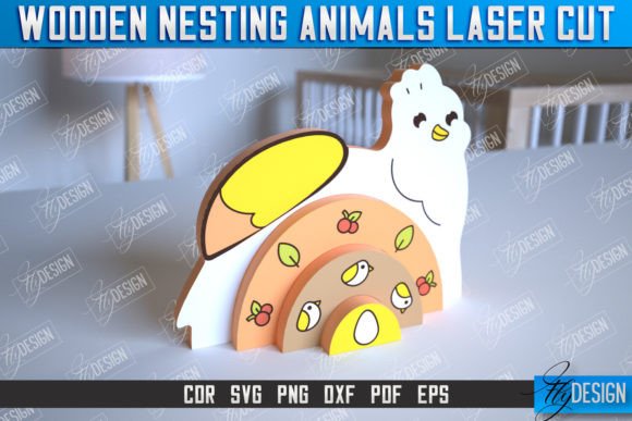 Wooden Nesting Chicken Rainbow CNC: A Creative Laser Cutting Project for All Ages
