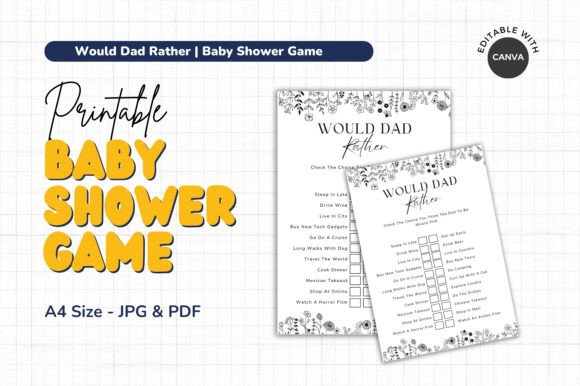 Would Dad Rather Baby Shower Game